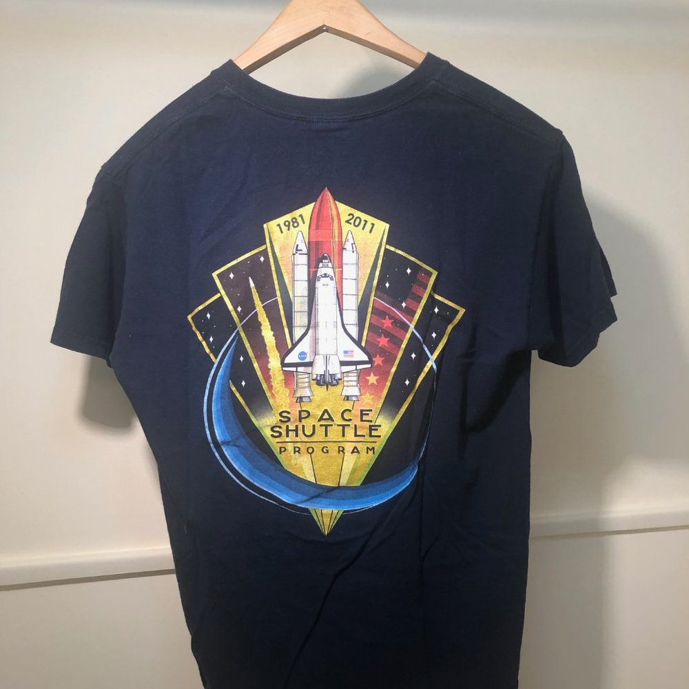 NASA space shuttle commemorative tee shirt
